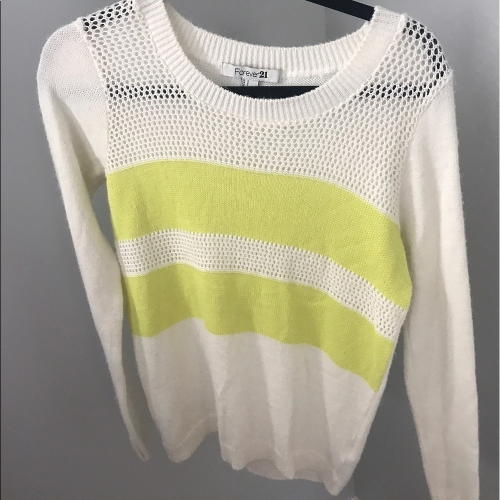 Forever 21 Neon Striped Sweater